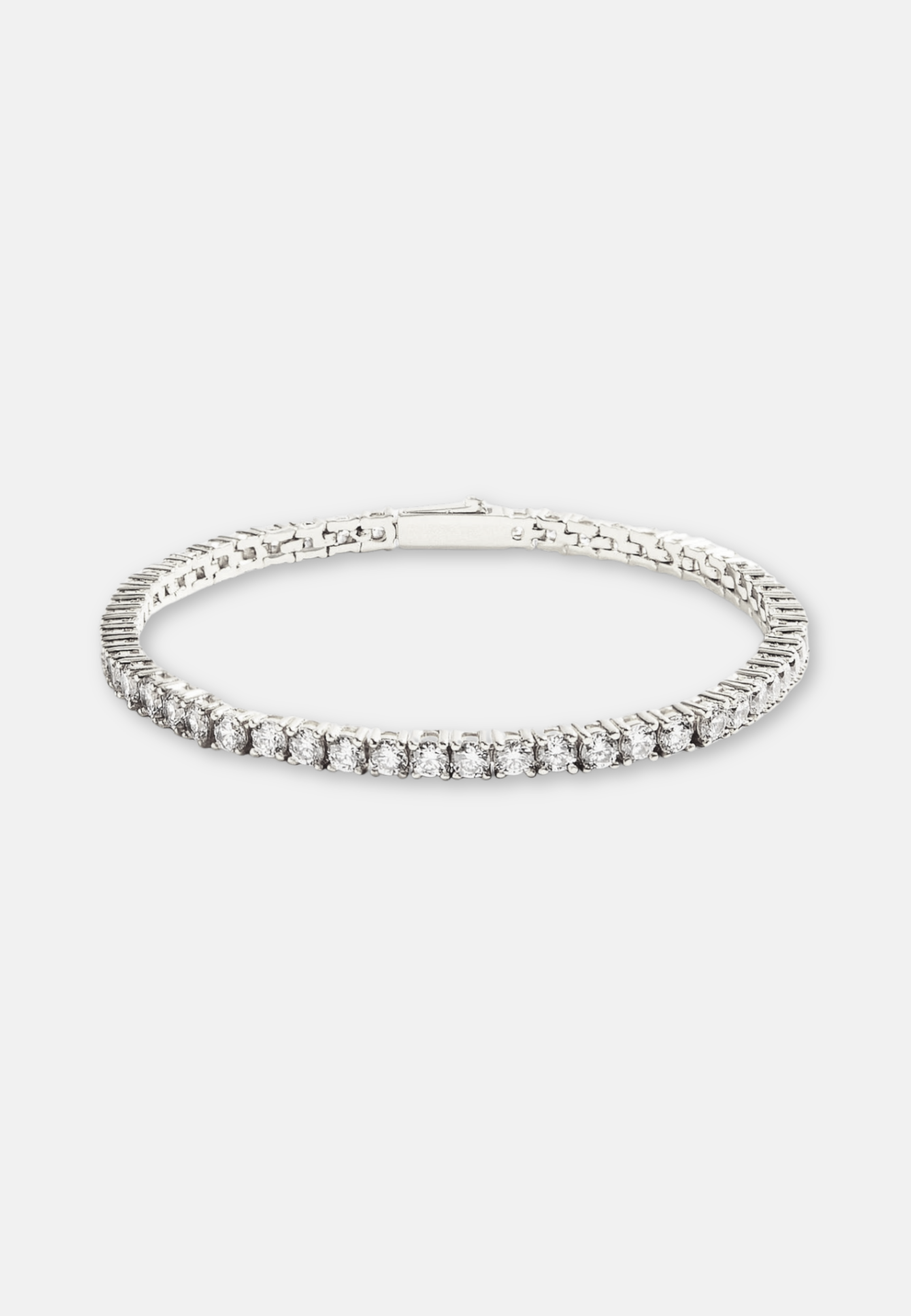 Hillenic 4mm Silver Classic Tennis Bracelet