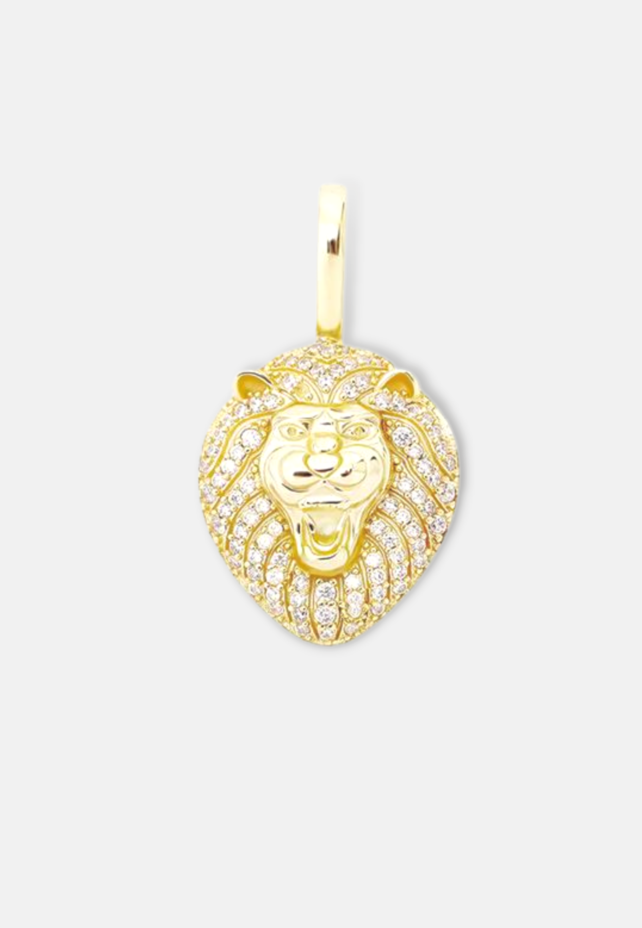 Hillenic Gold 925 Lion Head Pendant