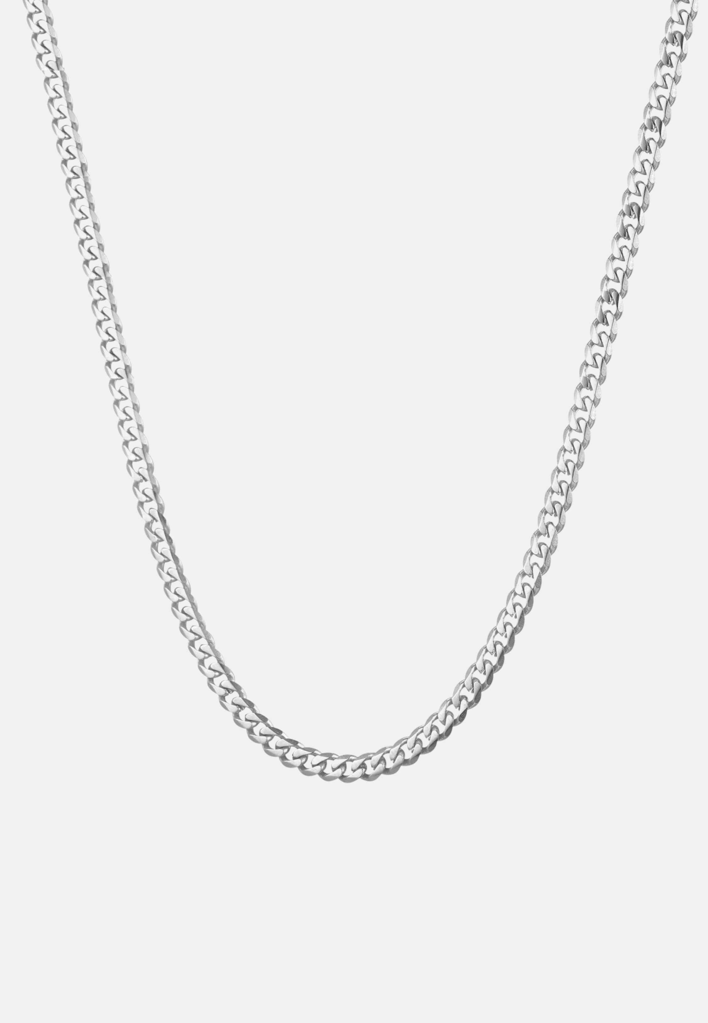 Hillenic Silver 3mm 316L Plain Cuban Link Chain