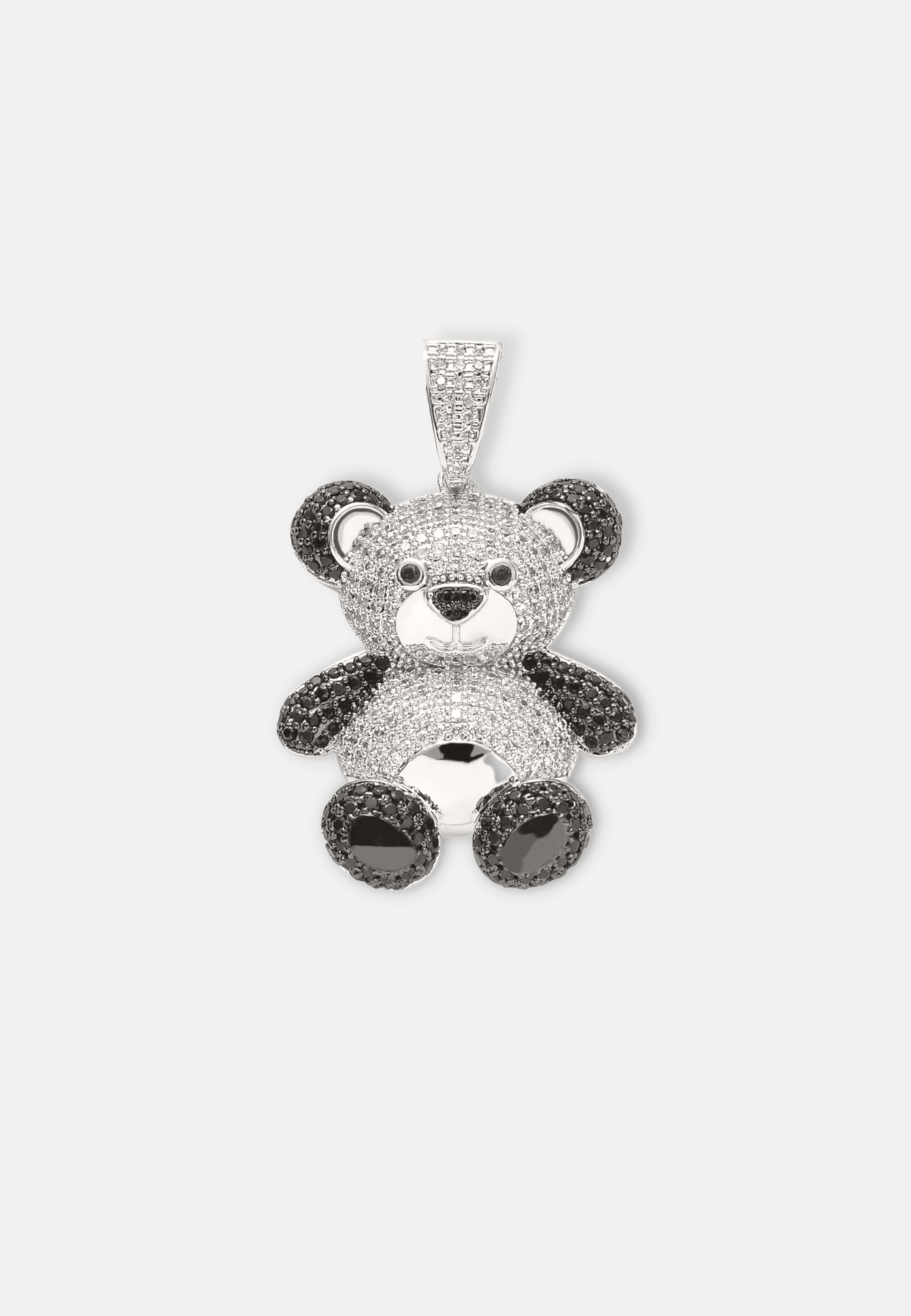 Hillenic Silver Plush Bear Pendant