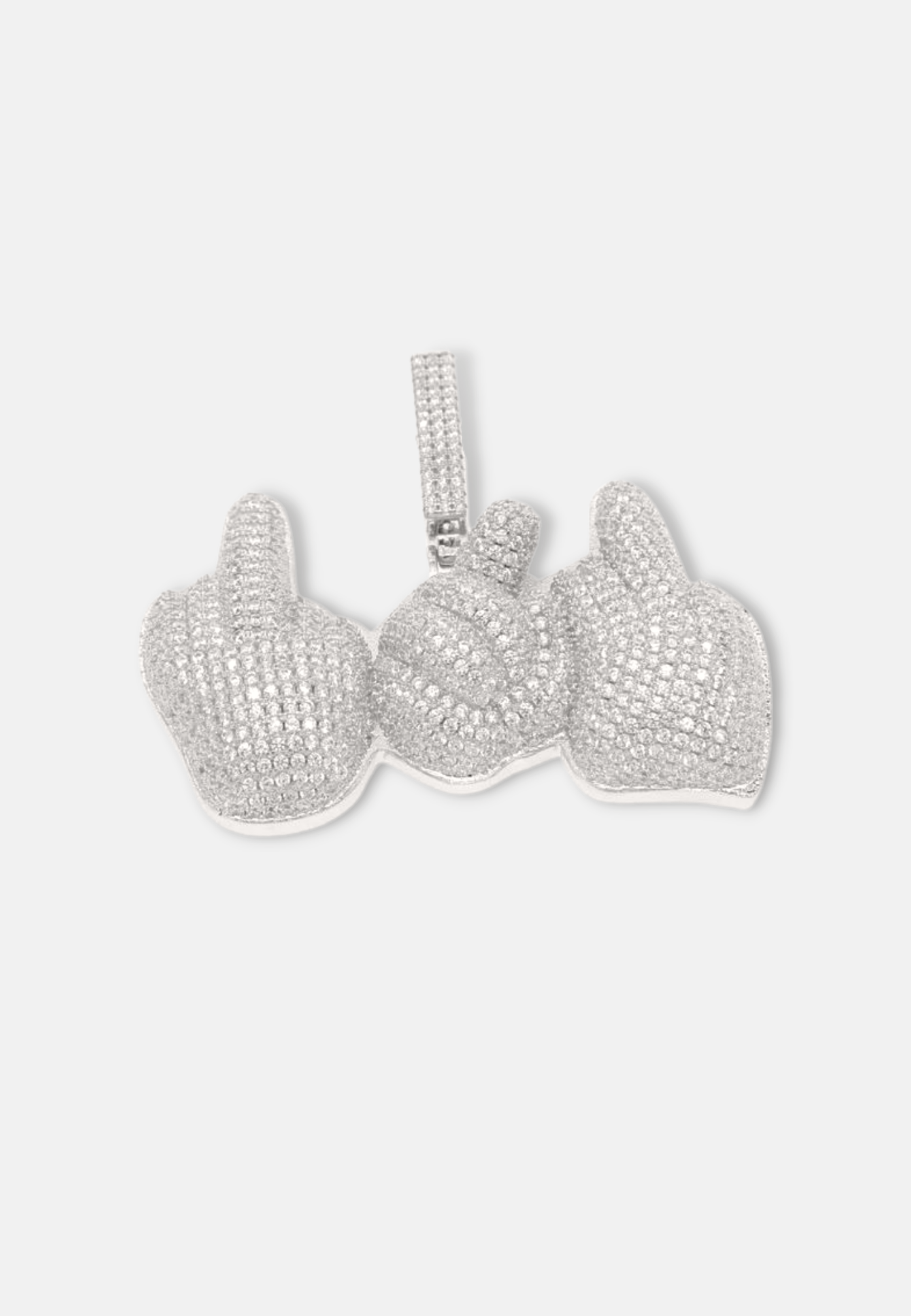 Hillenic Silver Triple Finger Pendant