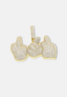Hillenic Gold Triple Finger Pendant