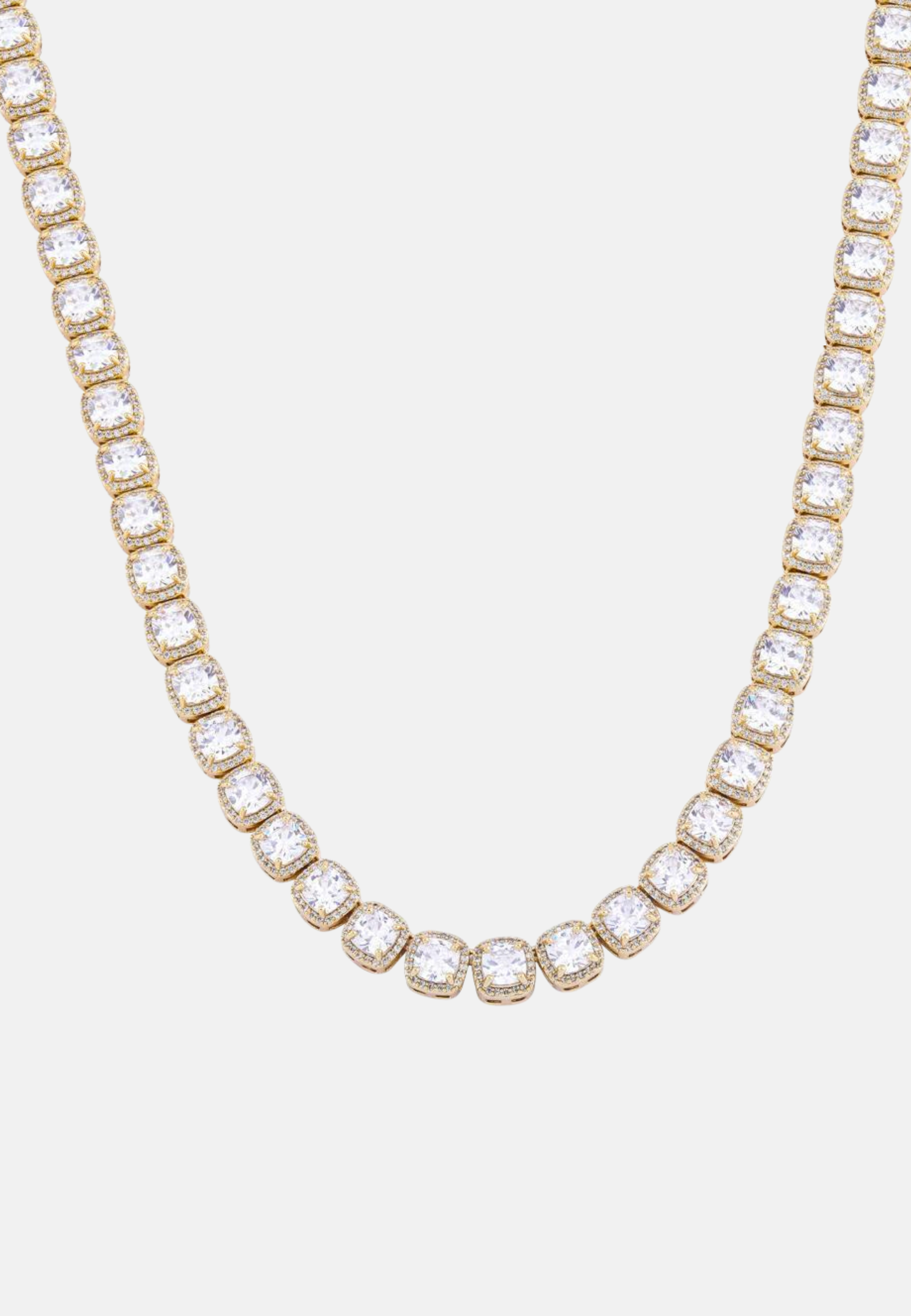 Hillenic Gold 10mm Square TennisChain