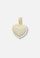 Hillenic Gold Iced LUX Bubble Heart Pendant