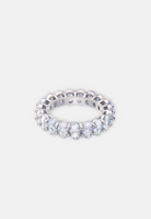 Hillenic Silver Oval Iced Tennis Ring