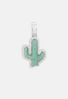 Hillenic Silver Zircon Cactus Pendant