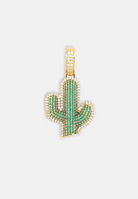 Hillenic Gold Zircon Cactus Pendant