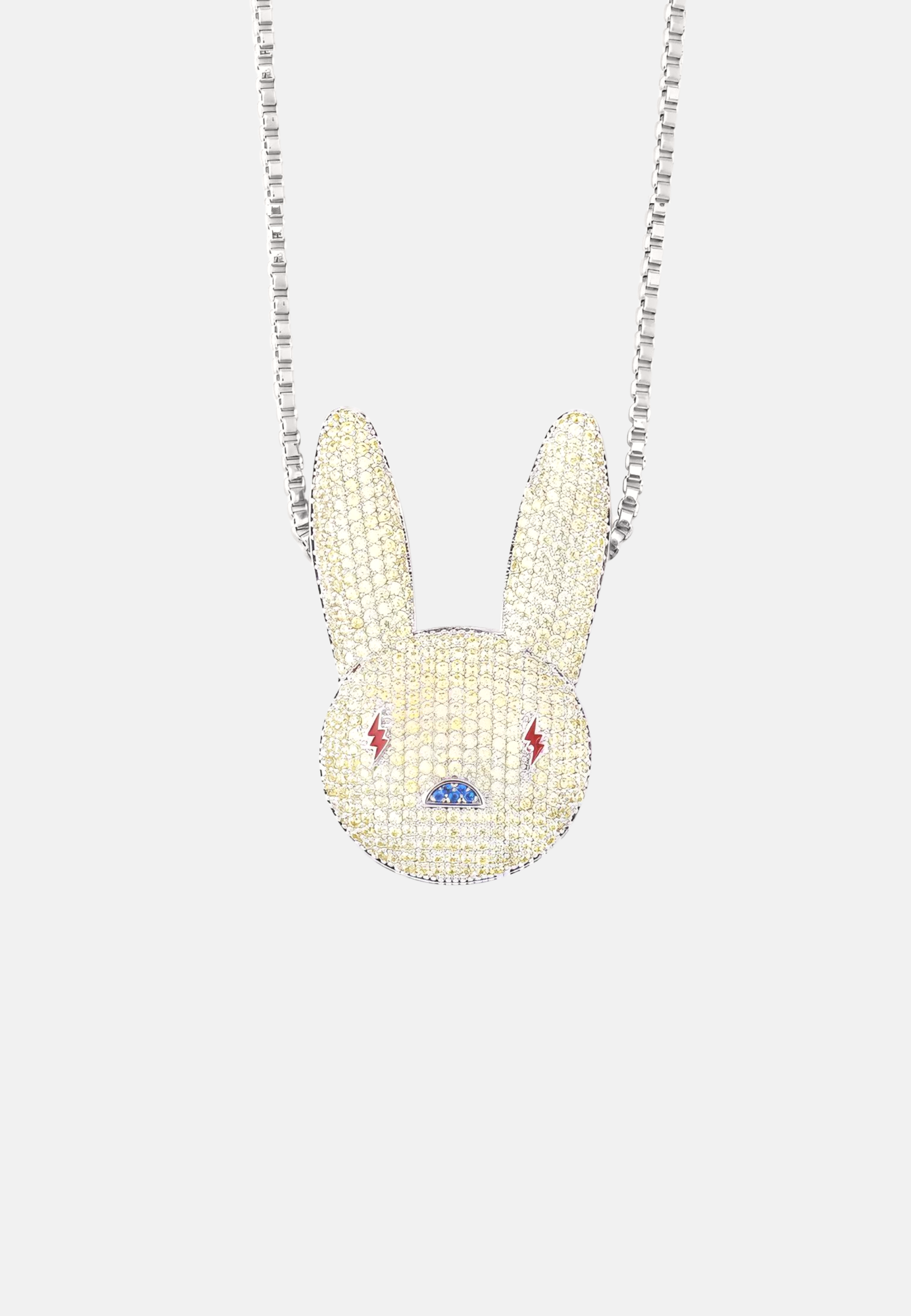 Hillenic Silver Full Zircon Rabbit Pendant