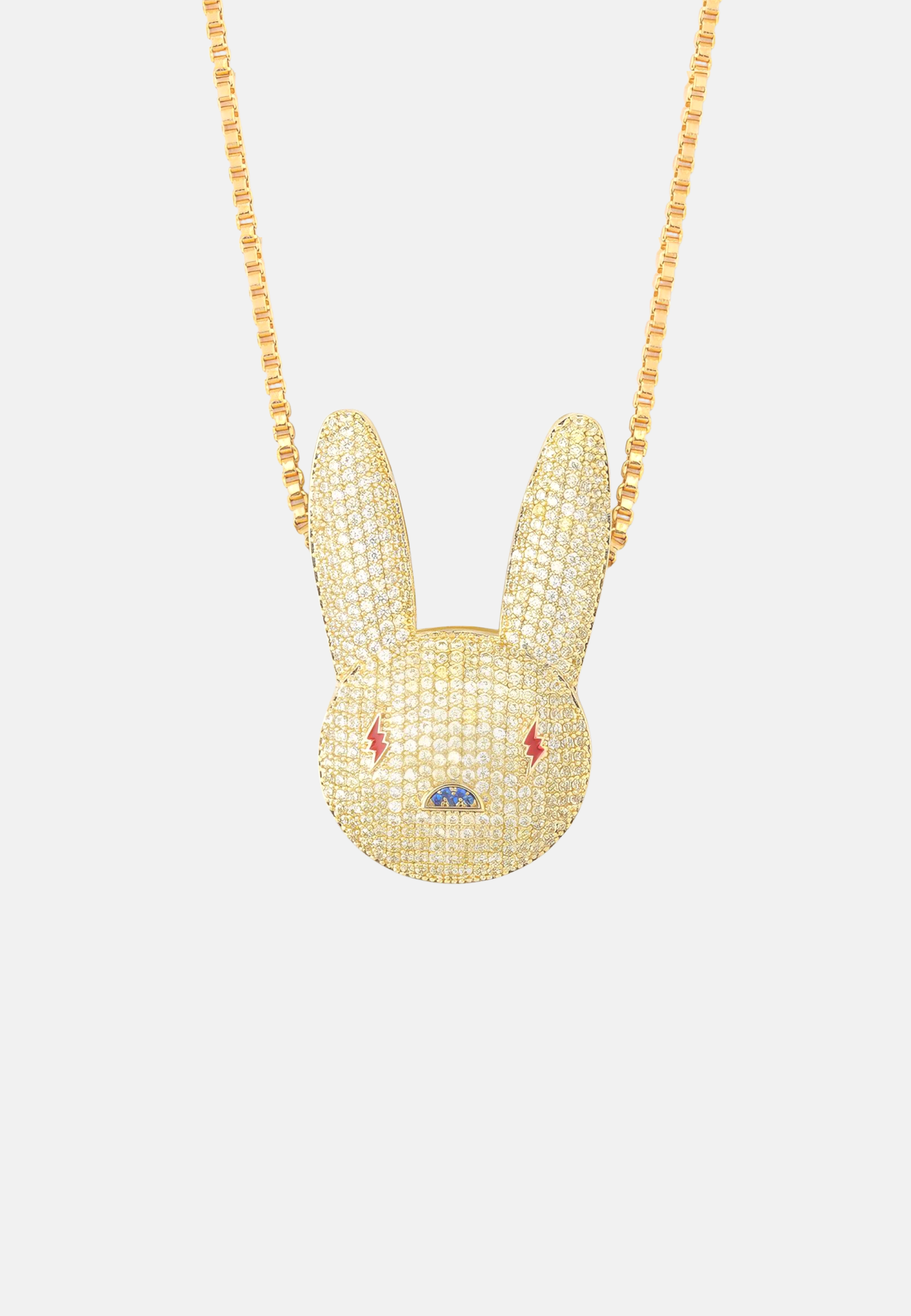 Hillenic Gold Full Zircon Rabbit Pendant