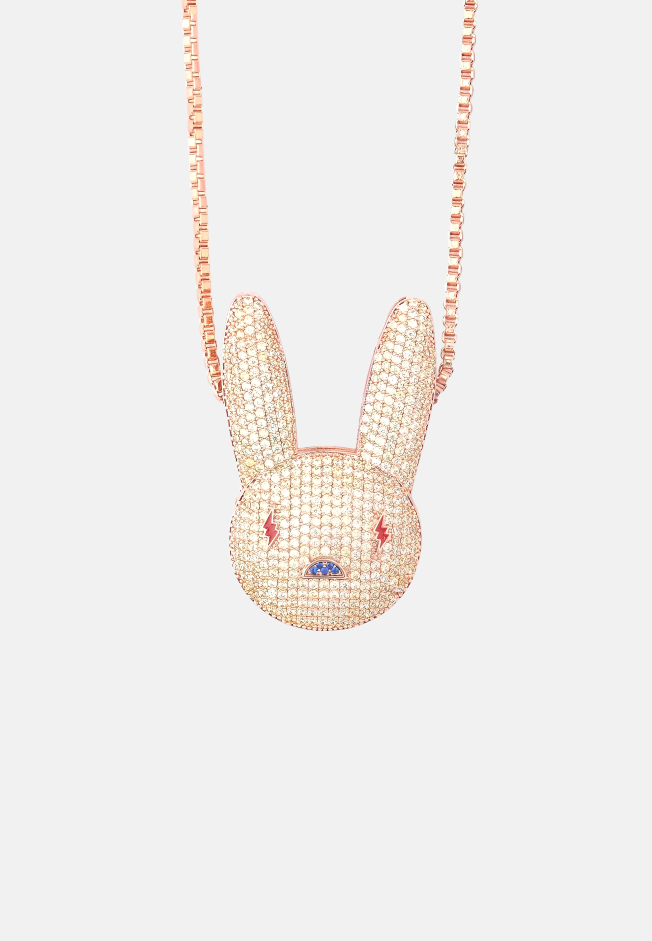 Hillenic Rose Gold Full Zircon Rabbit Pendant