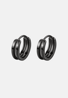 Hillenic Onyx 925 Plain Earrings Pair
