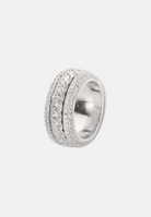Hillenic Silver Rotating Cuban Link Ring