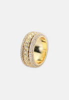 Hillenic Gold Rotating Cuban Link Ring