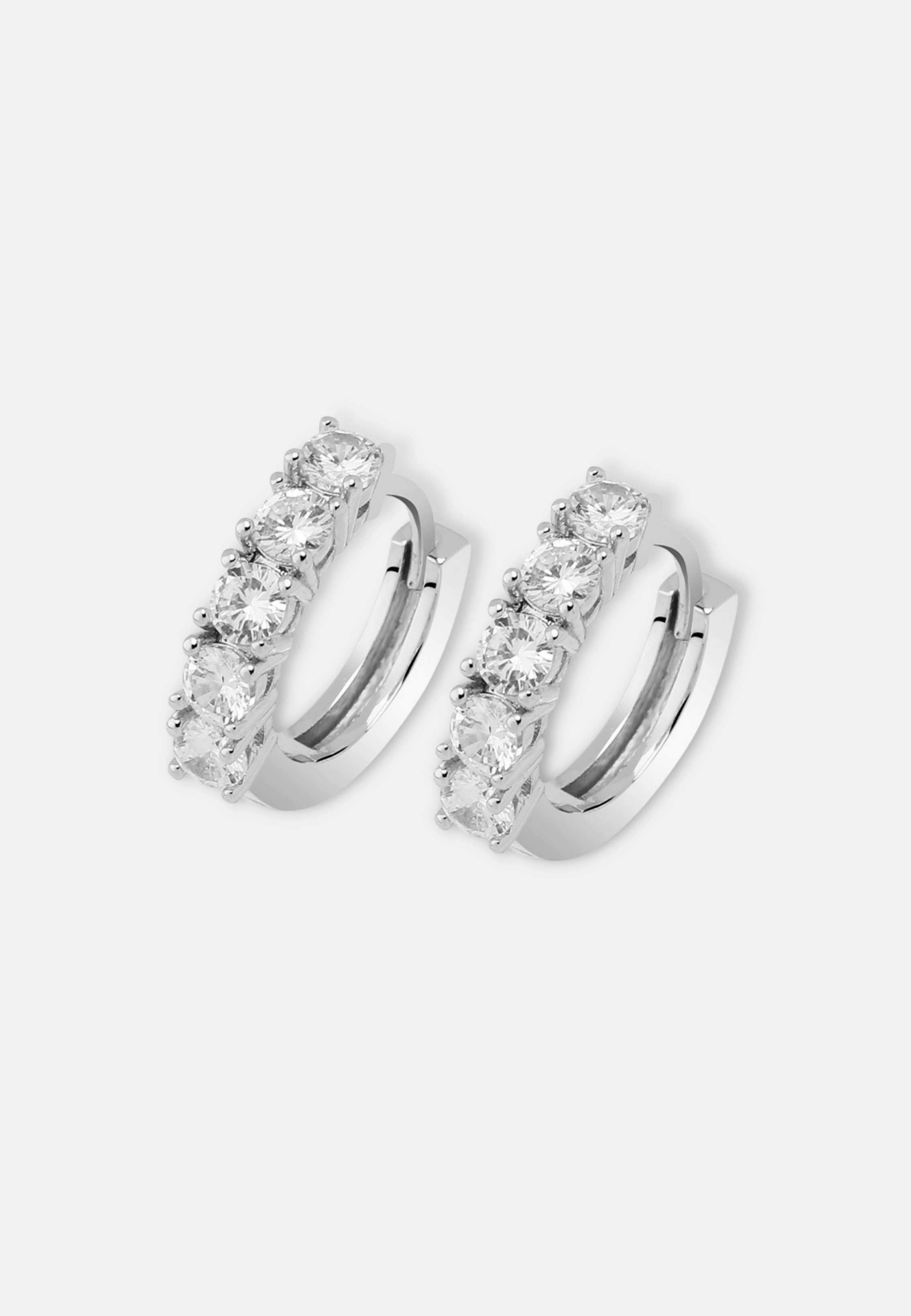Hillenic Silver 2mm Tennis Earrings