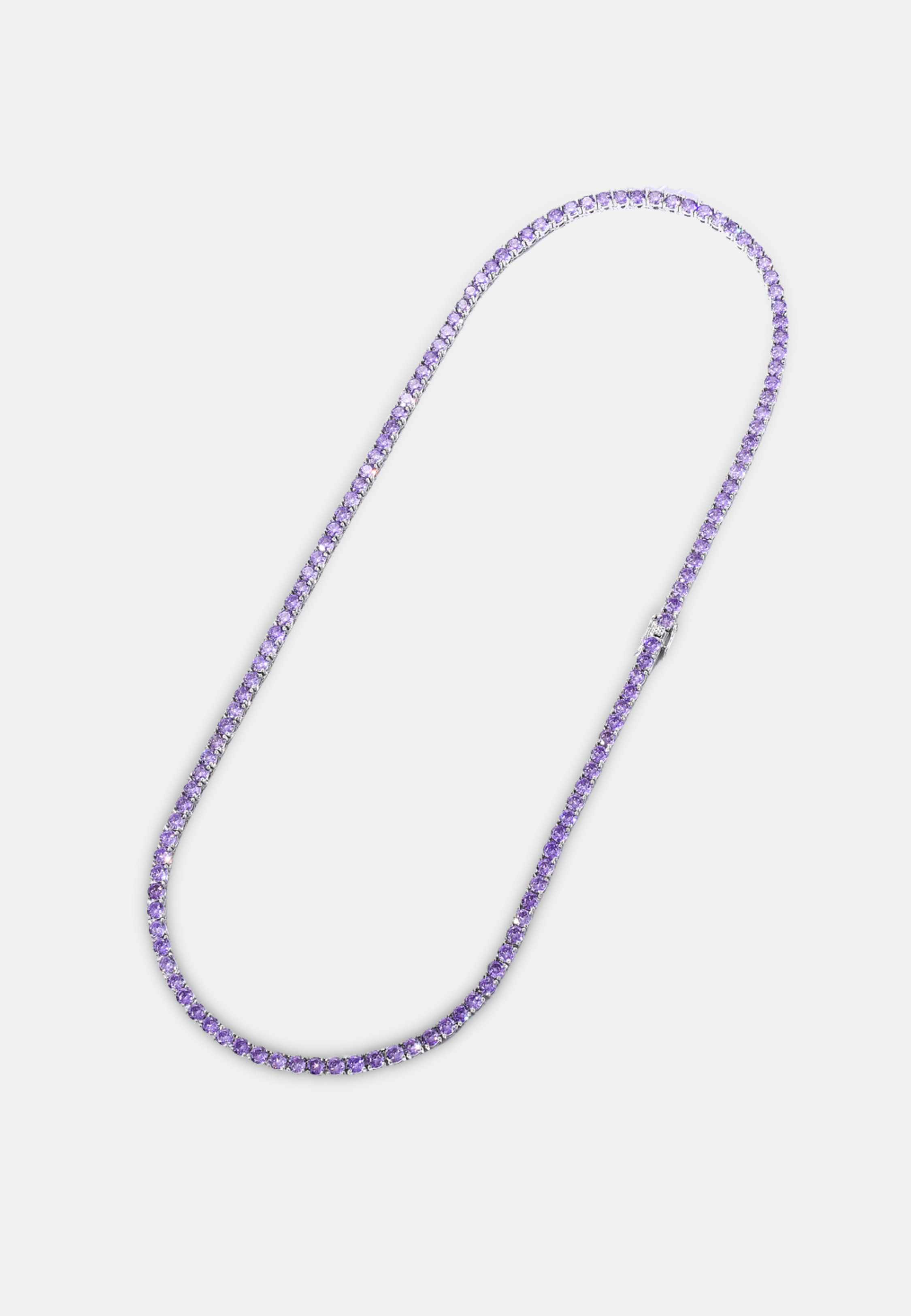 Hillenic Silver Purple Tennis Chain