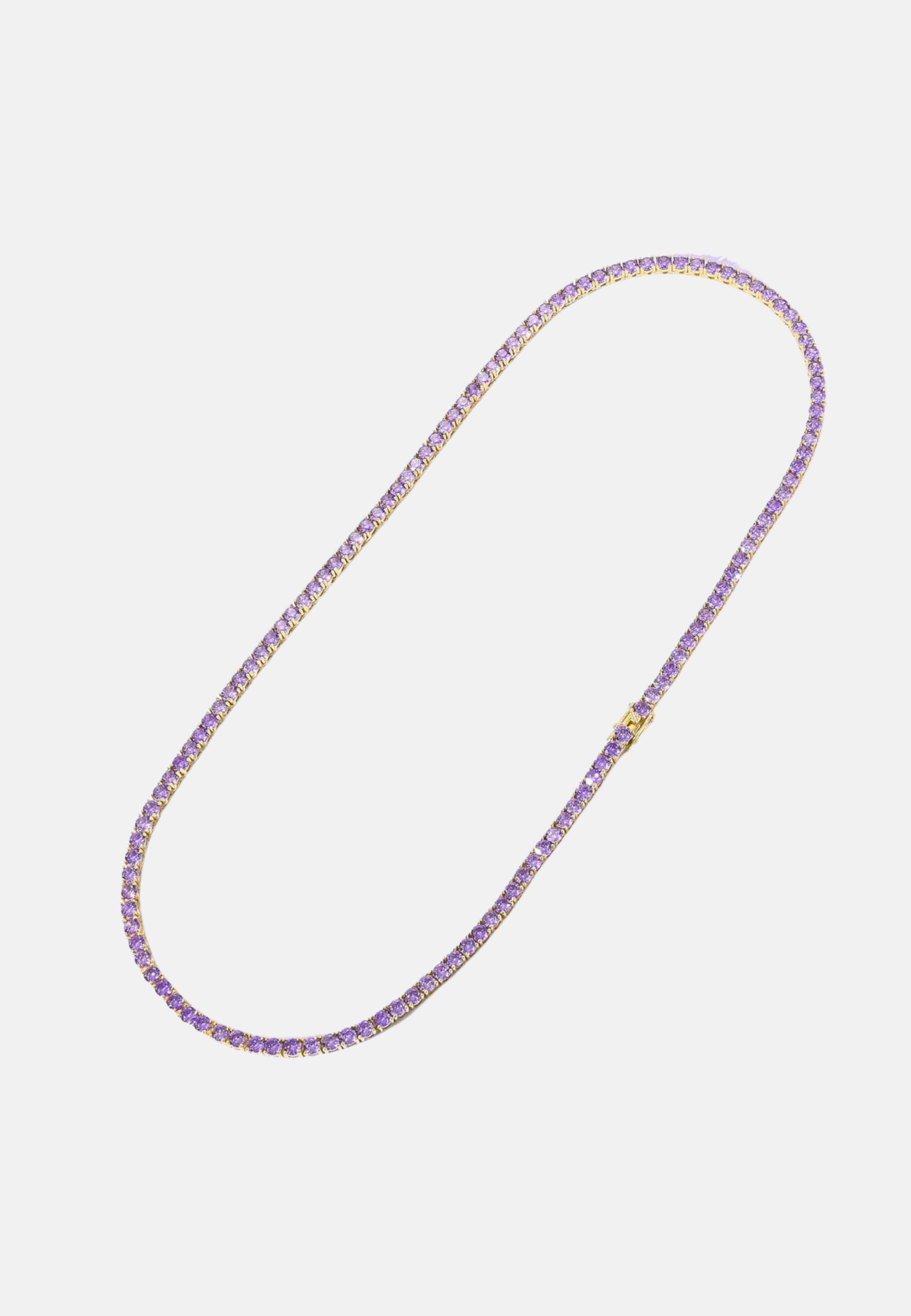 Hillenic Gold Purple Tennis Chain