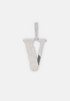 Hillenic Silver Iced Big V Pendant