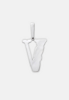 Hillenic Silver Big V Pendant, back side