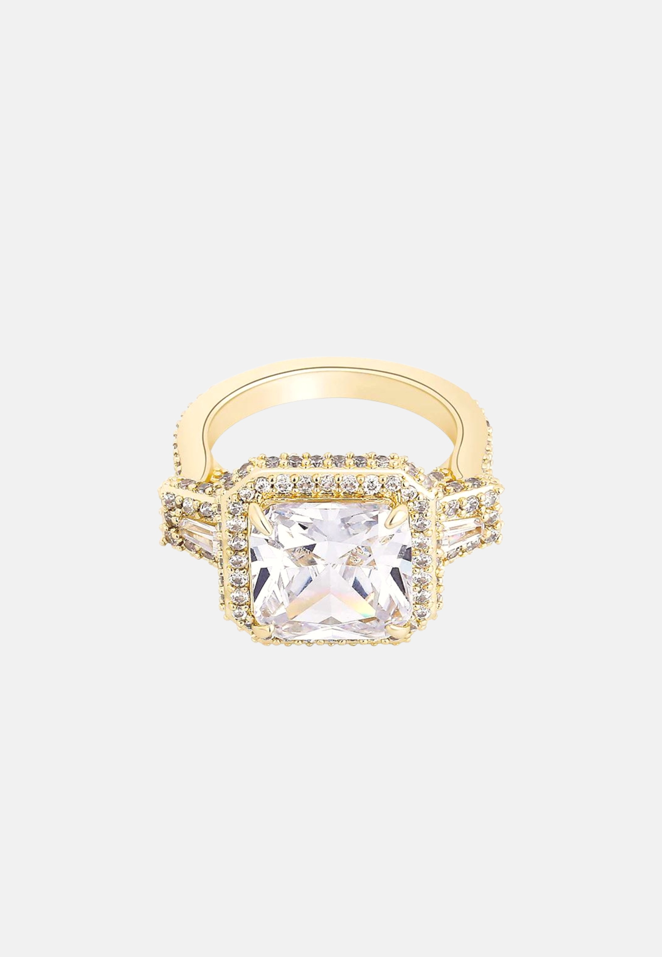 Hillenic Gold Cubic Zircon Ring