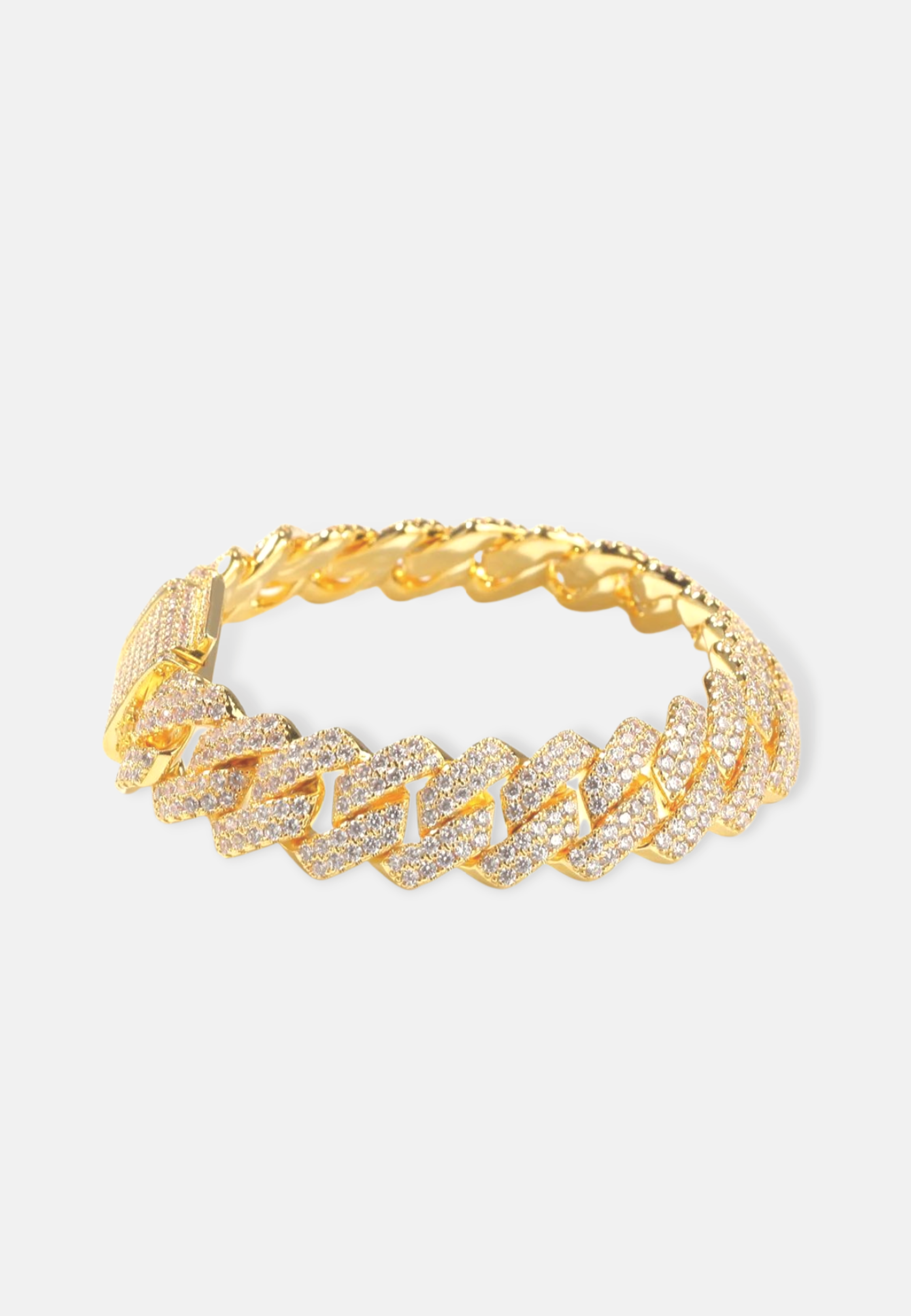 Hillenic 12mm Cuban Link Bracelet - Gold