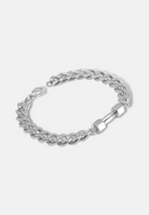 Hillenic Silver 5mm Dumbbell Cuban Bracelet