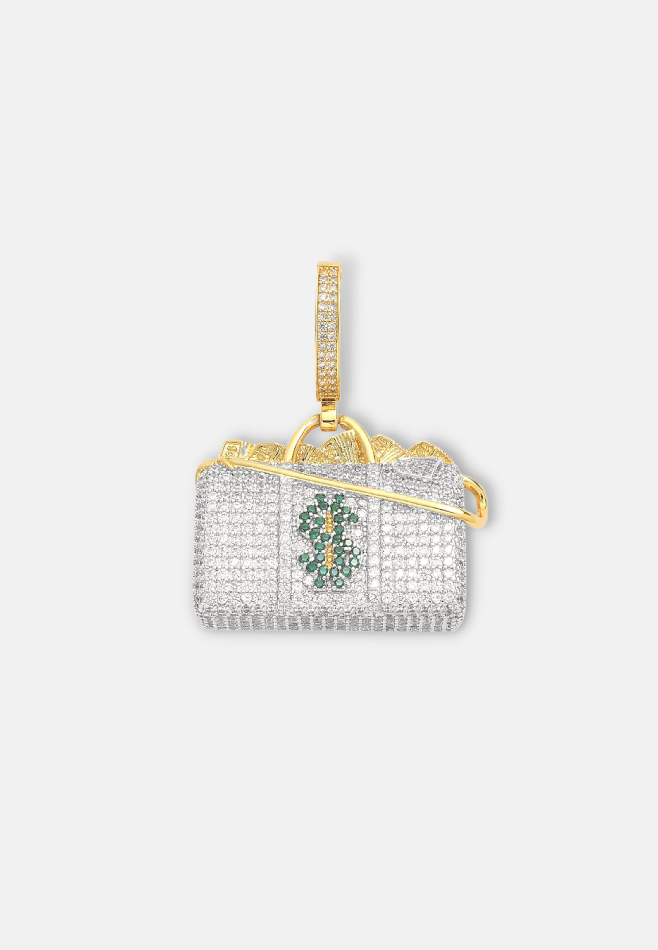 Hillenic Gold & Silver Premium Money Bag Pendant