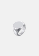 Hillenic Silver Plain Business Ring