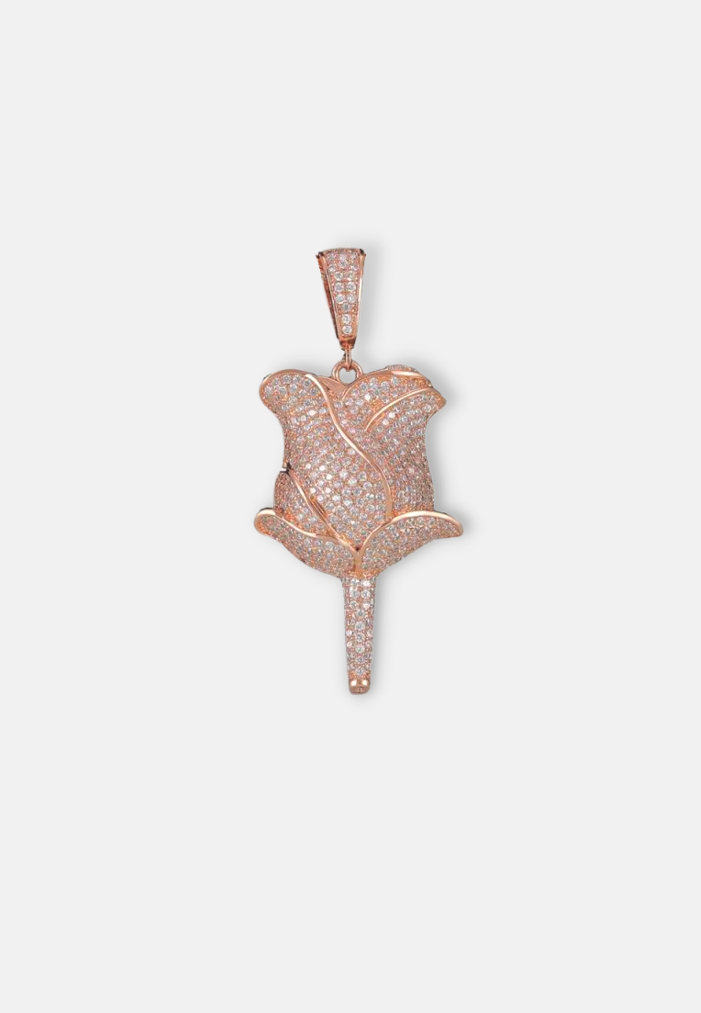 Hillenic Rose Gold Rose Flower Pendant