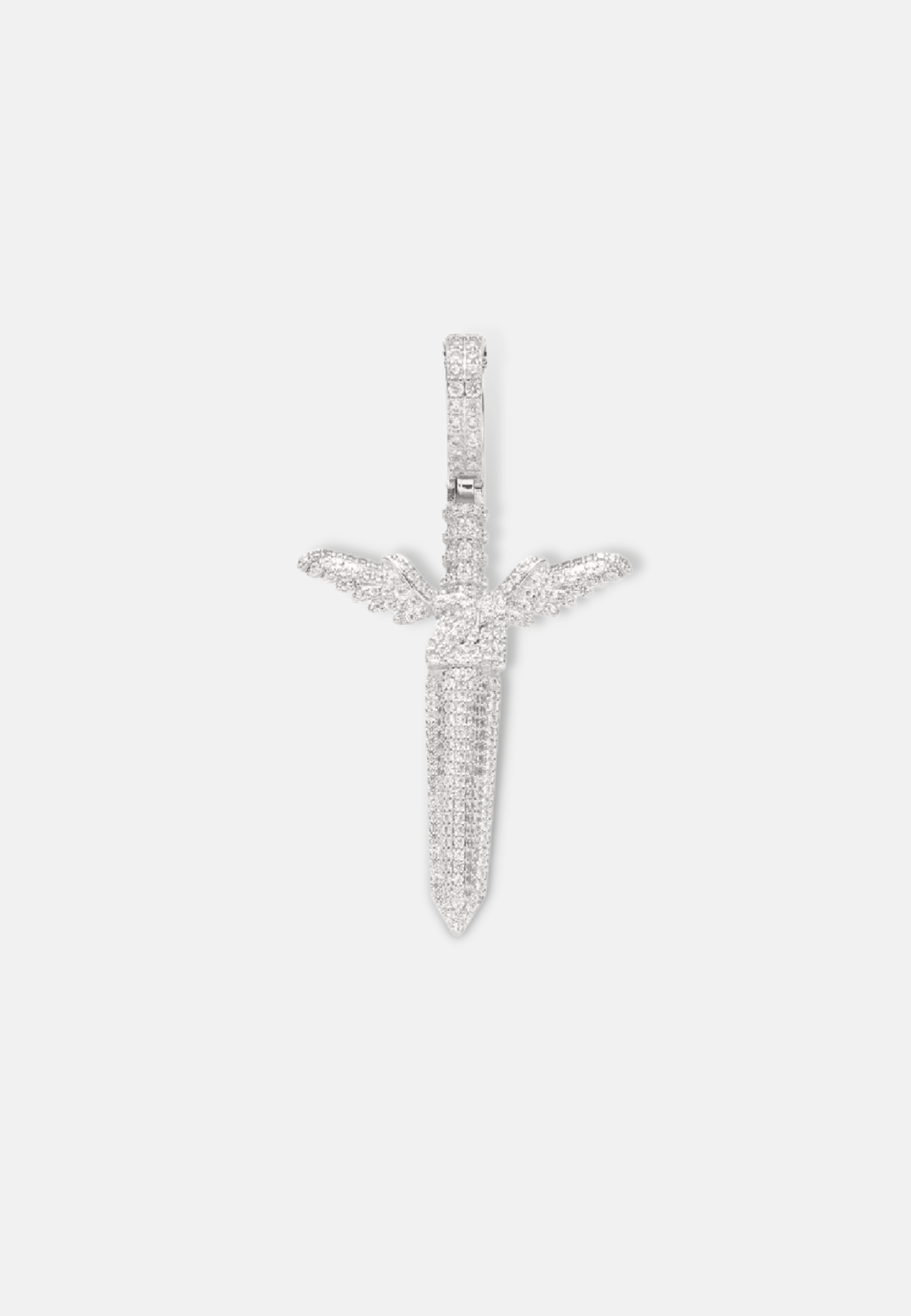 Hillenic Silver Angel Sword Pendant