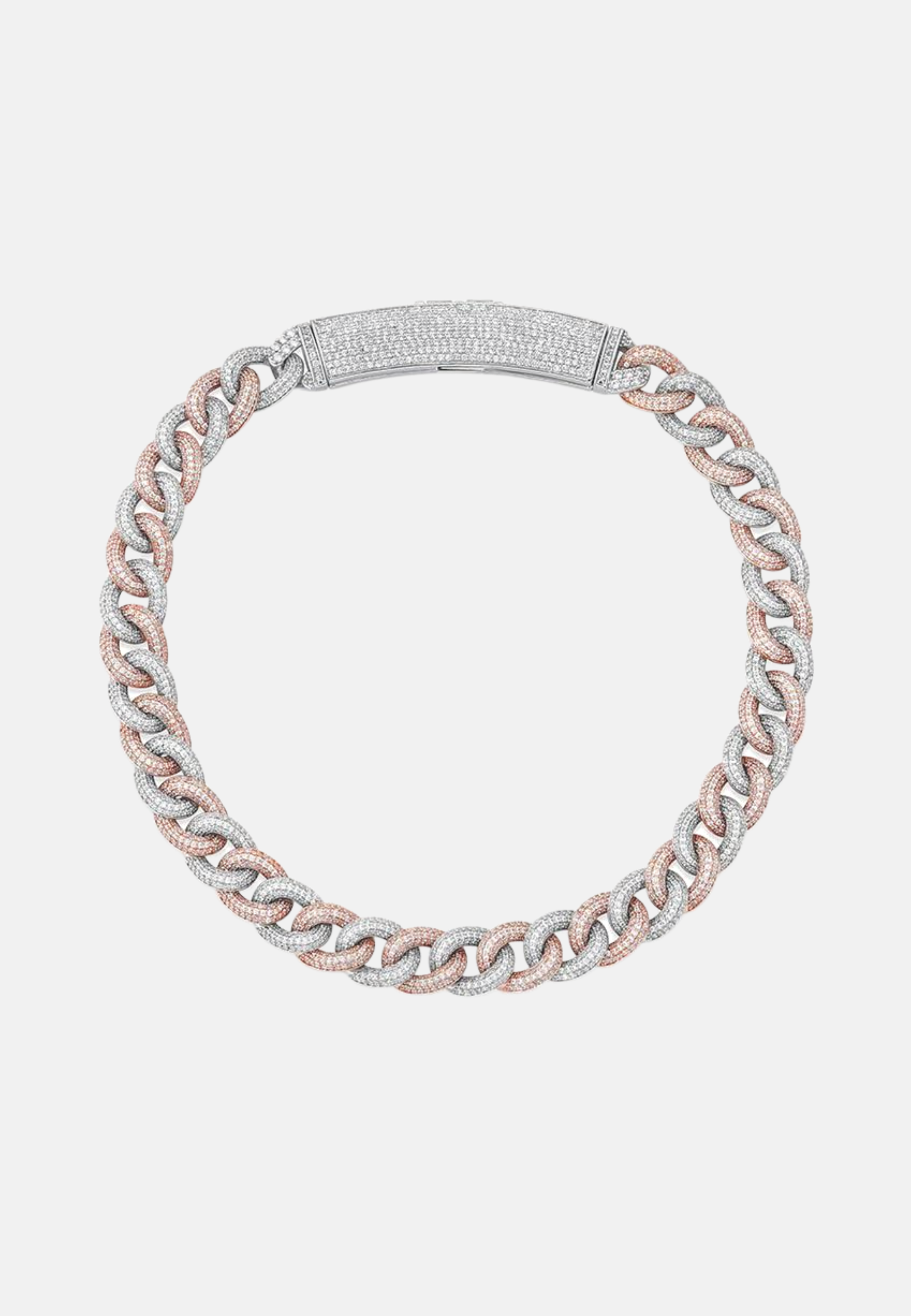 Hillenic Twocolor 16mm Buckle Curb Choker