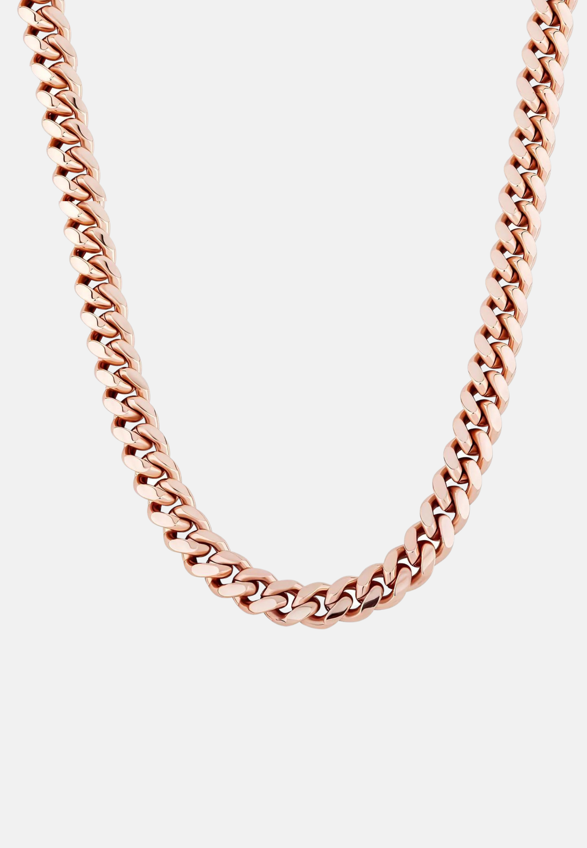 Hillenic Rose Gold Classic 14K Cuban Link Chain