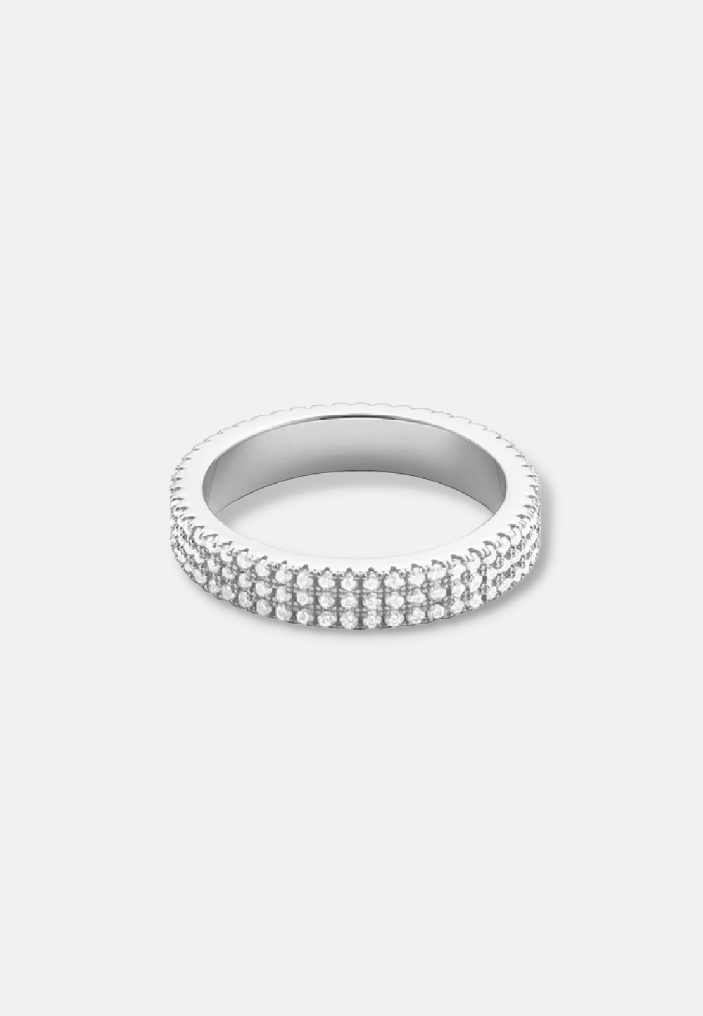 Hillenic Silver 5mm Iced Tennis Ring