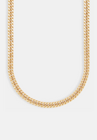 9mm Square Cuban Chain - Gold