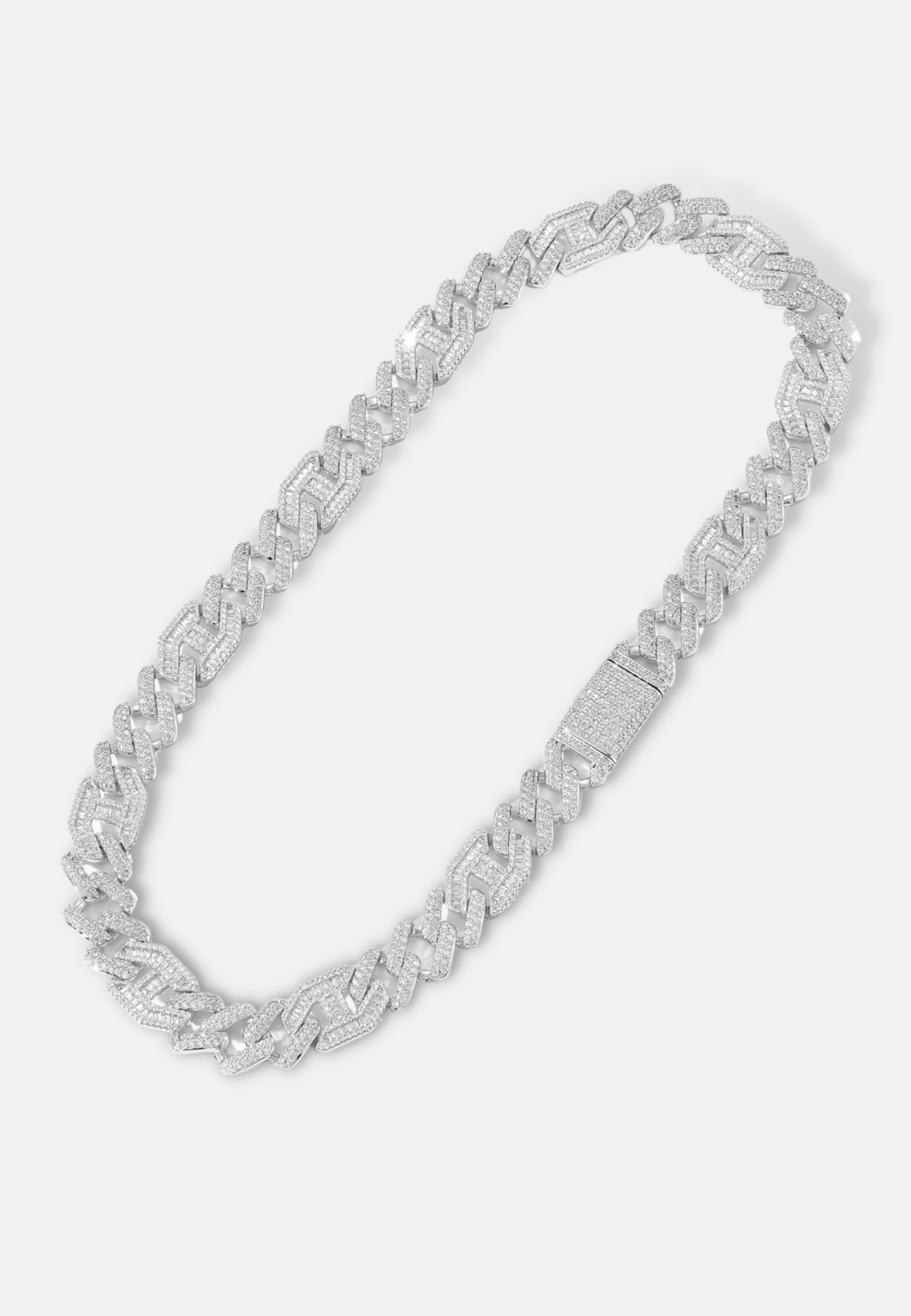 Hillenic Silver 15mm Prong Cuban & Pig Nose Chain