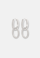 Hillenic Silver 10mm Iced Circle Earrings