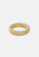 Hillenic Gold 925 Full Zircon Ring