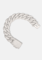 Hillenic Silver 18mm Bubble Cuban Link Bracelet