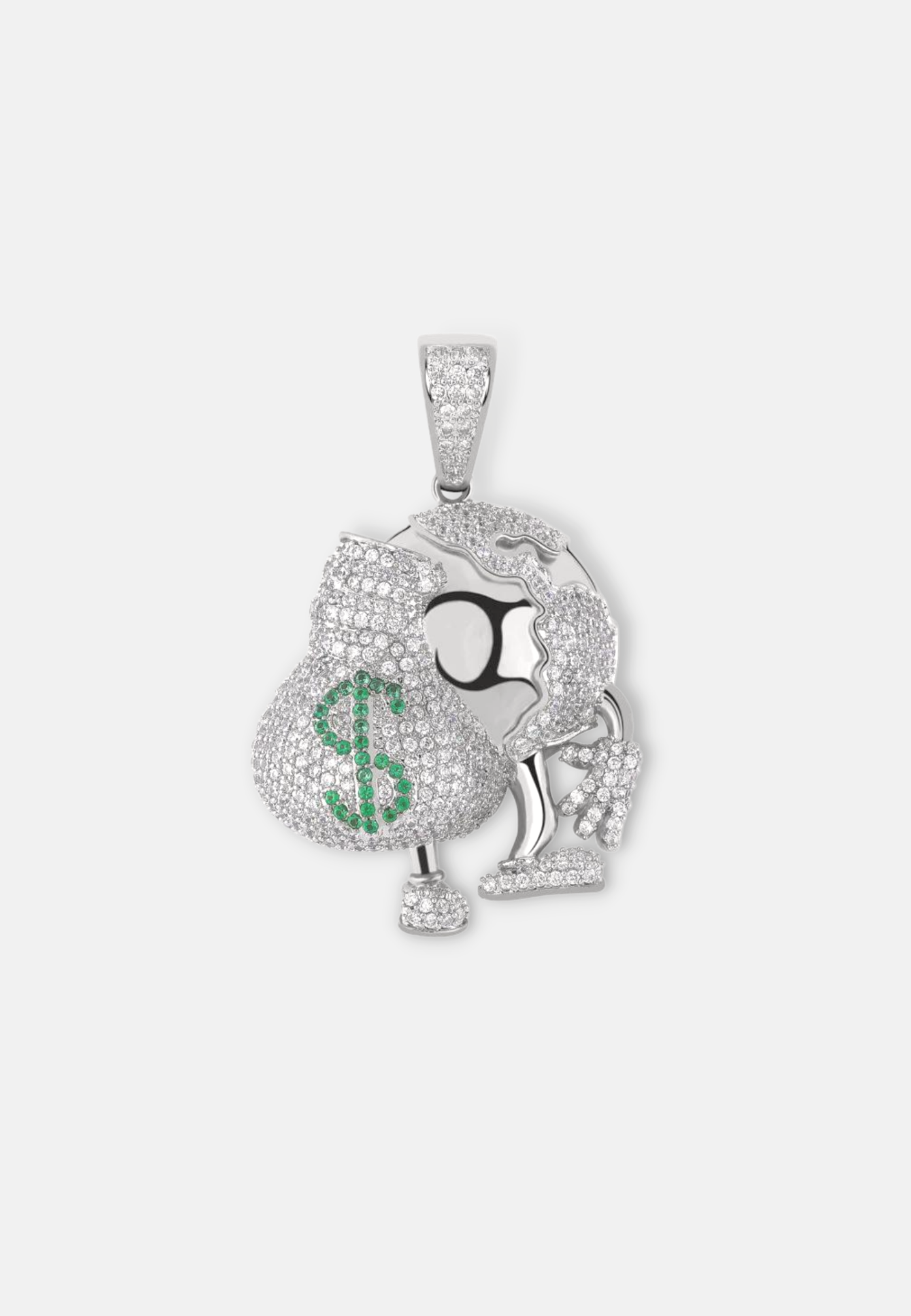 Hillenic Silver World Money Pendant