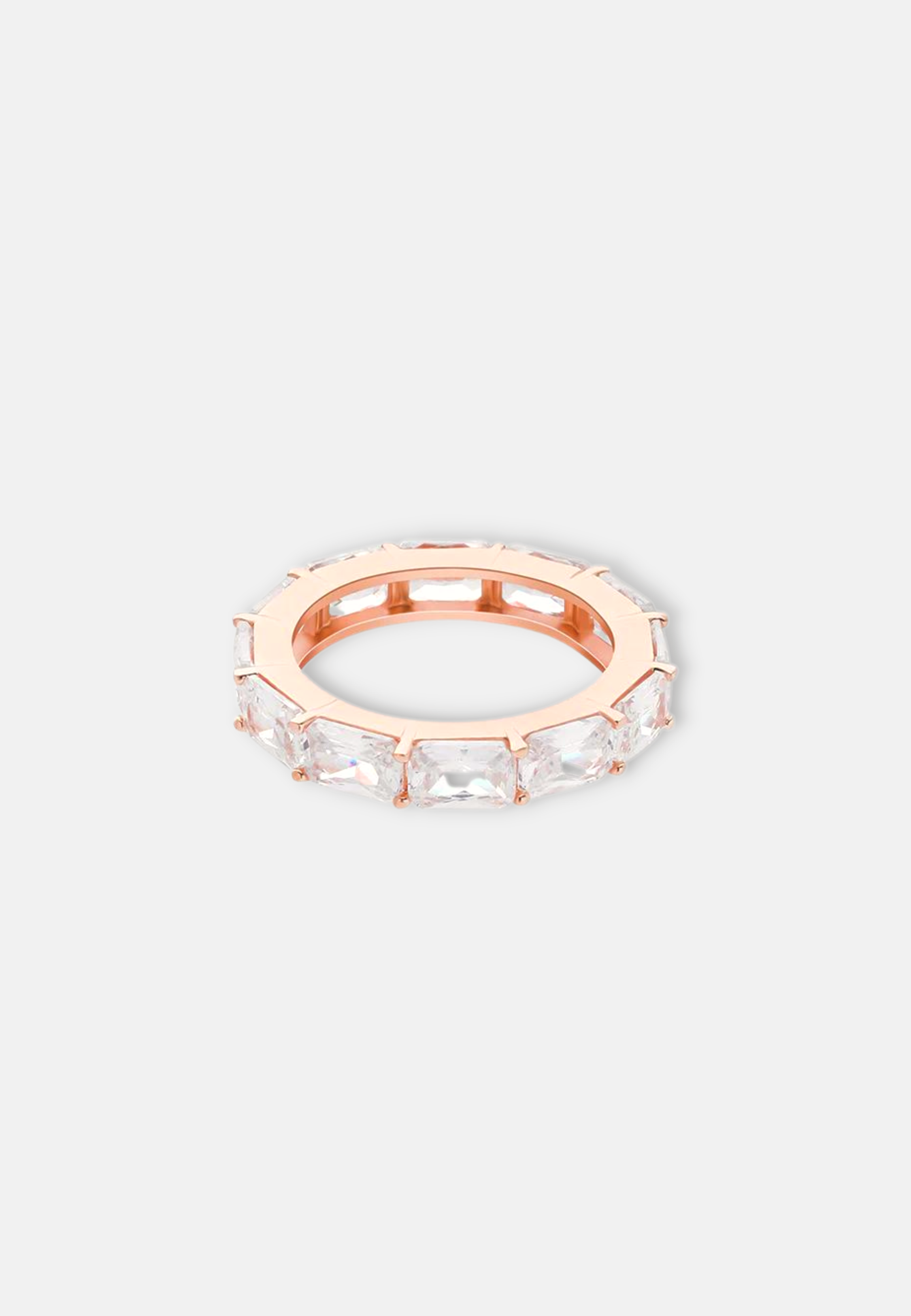 Hillenic Rose Gold Square Baguette Ring
