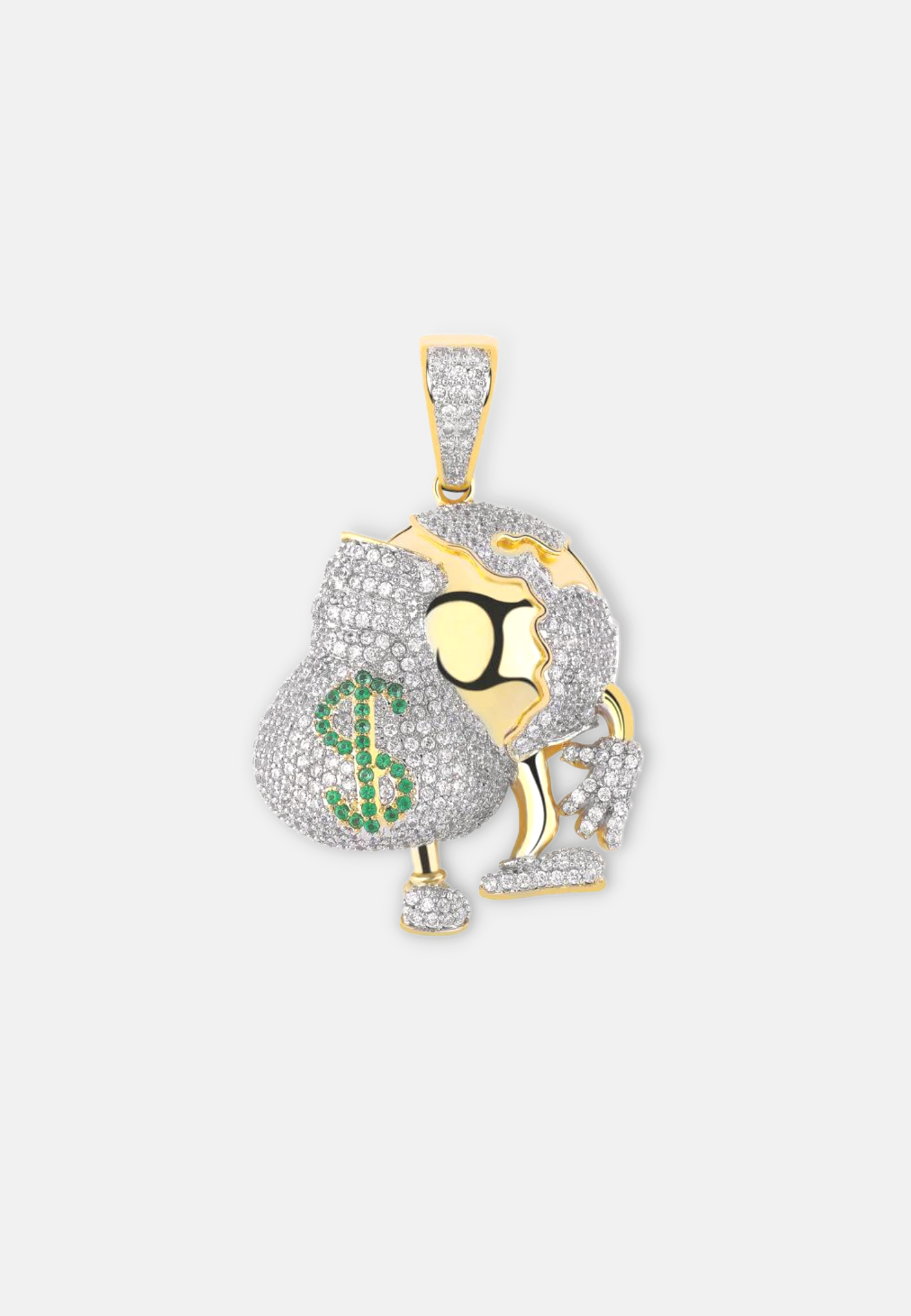 Hillenic Gold World Money Pendant