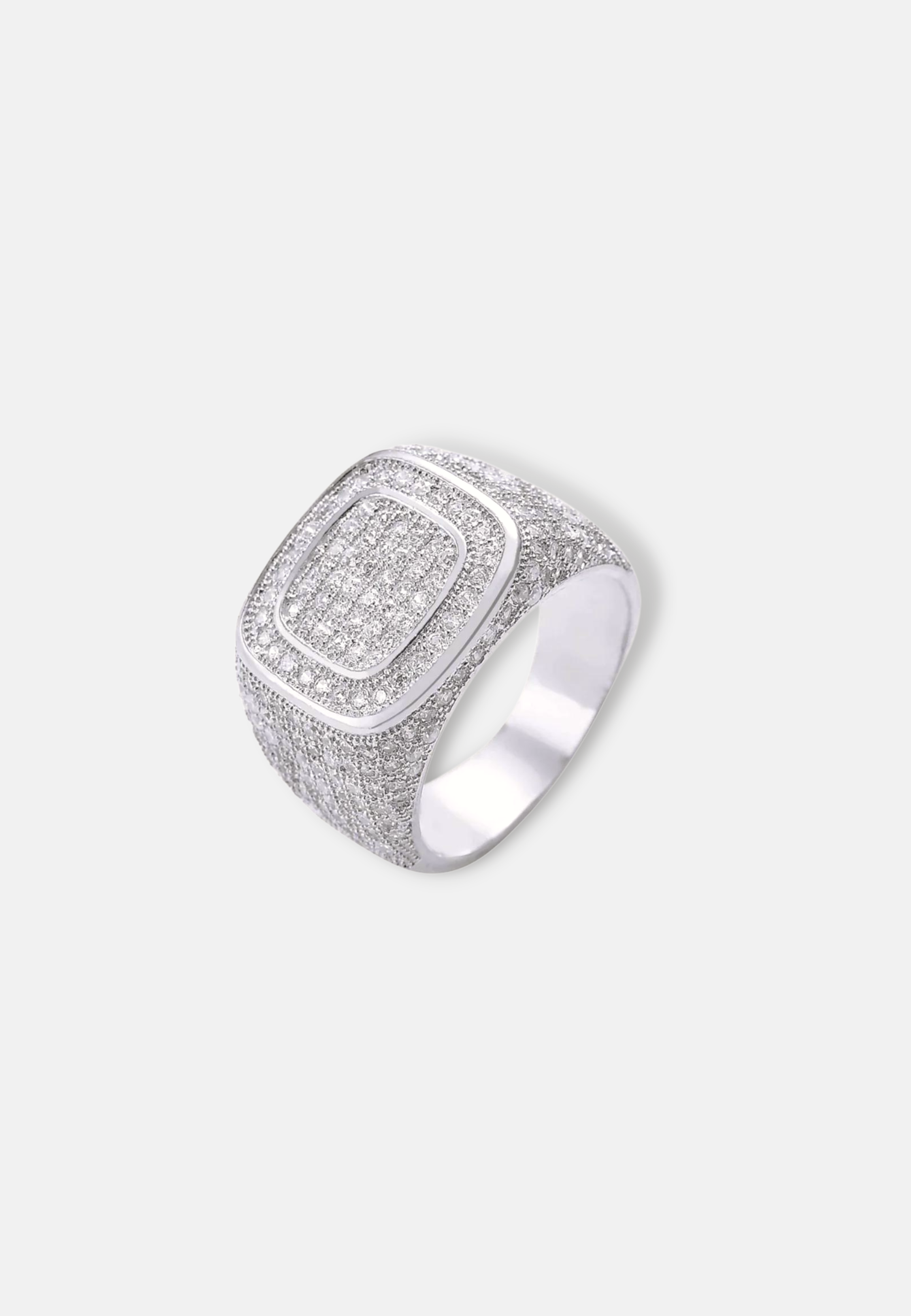 Hillenic SIlver Iced Statement Ring