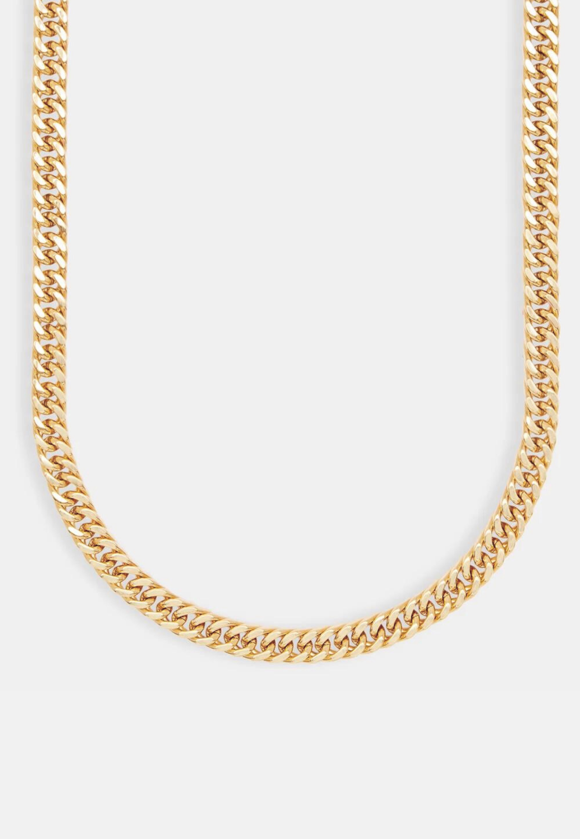 13mm Square Cuban Chain - Gold