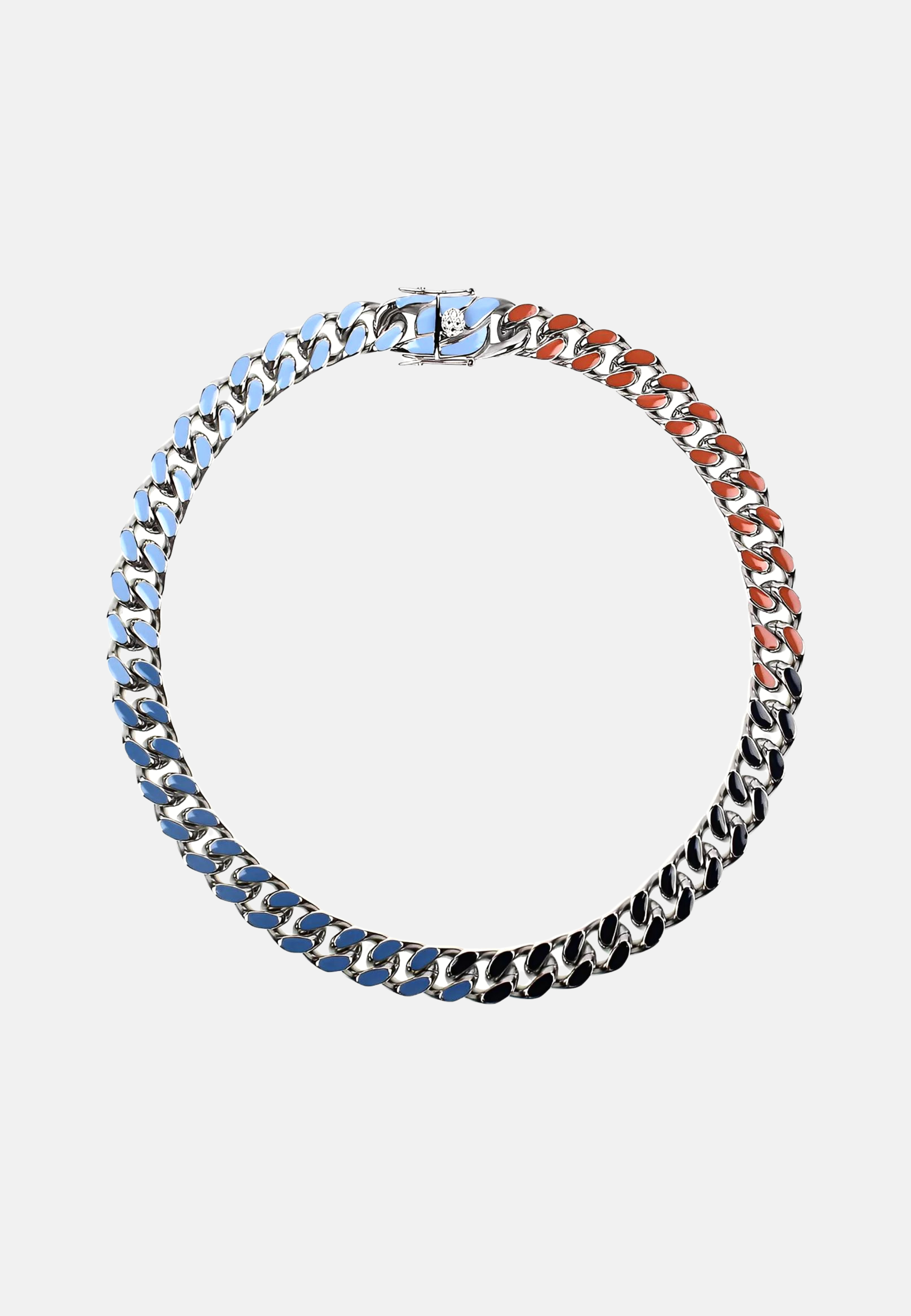 Hillenic 12mm Water & Fire Cuban Link Chain, unique gold cuban link chain design