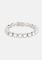 Hillenic Silver 12mm Square Tennis Bracelet
