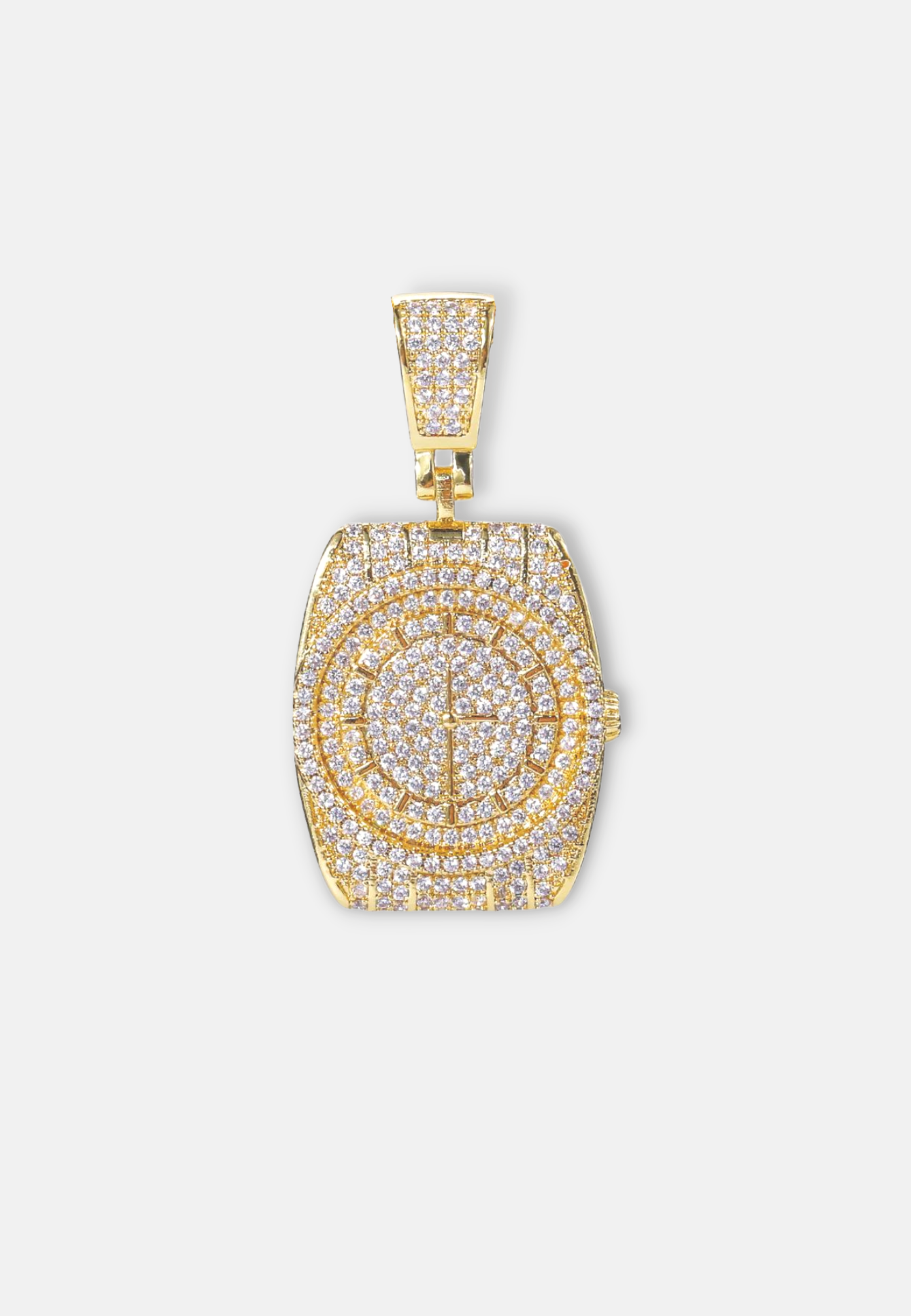 Hillenic Gold Iced Watch Pendant