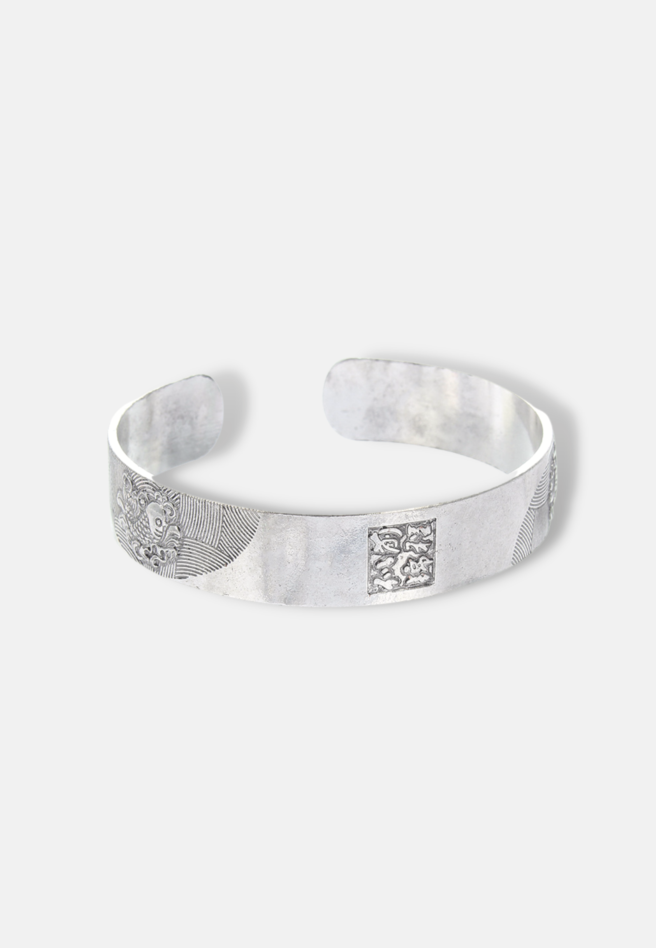 Hillenic ANTIQUE OPEN BANGLE - CORAL