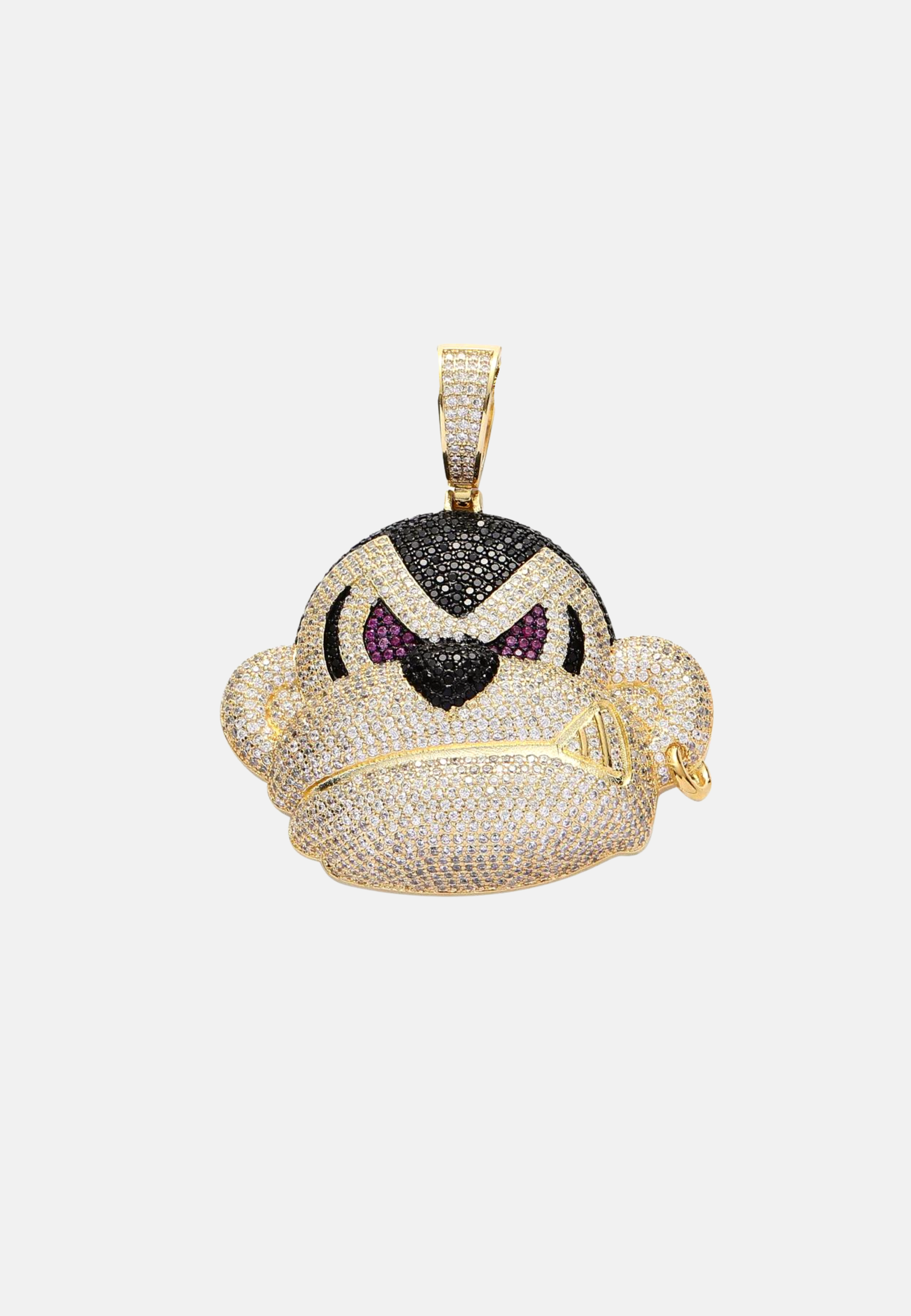 Hillenic Gold Iced Gorilla Pendant