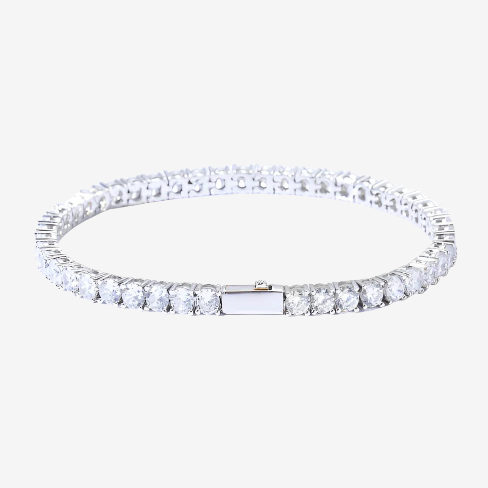 Hillenic Classic Silver Tennis Bracelet, length: 7inch, 8inch, 9inch, width: 3mm, 4mm, 5mm