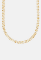 Hillenic Gold 8mm Iced Cuban Link Chain