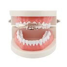 Hillenic "AK 47" 2 teeth Rose Gold Grillz, on the teeth rose gold grillz, Hillenic Grillz, rose gold machine gun grillz